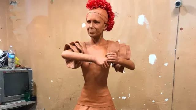Escultura de Florinda Meza en Zacatecas. Foto: Víctor Hugo Yáñez Piña