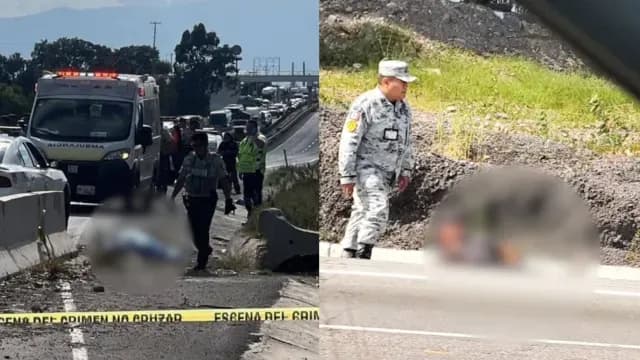 Dos hombres muertos por asalto en la Autopista Puebla-Orizaba. Foto: X @ciudadano_pue