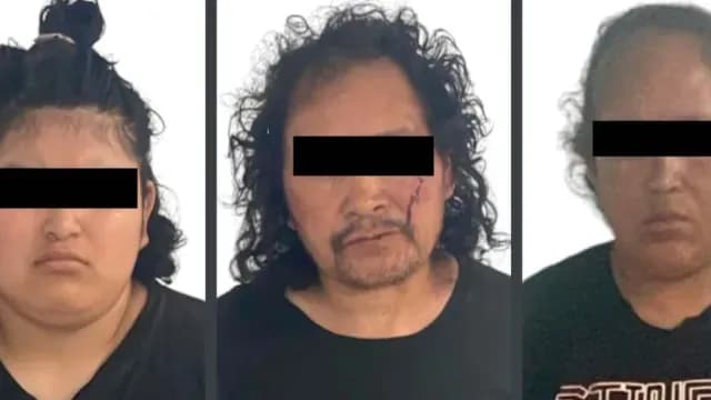Ana Lilia “N”, su esposo Carlos “N” y su hija Lilia “N”, detenidos por el caso Fernandito. Foto: Fiscalía Edomex