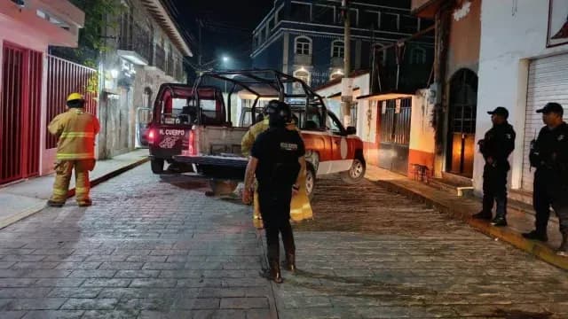 El cocodrilo fue capturado en la calle Ofelia Galindo de Xicotepec de Juárez