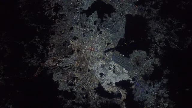Así se ve la CDMX desde el espacio