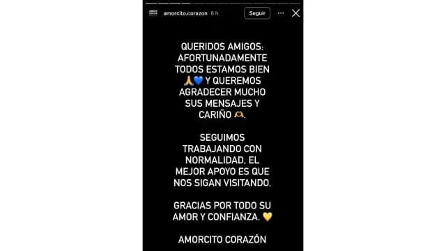 Restaurante anuncia que después de asalto sigue trabajando con normalidad