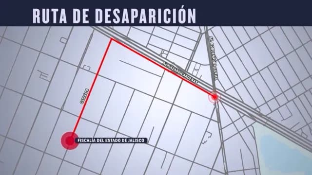 Ruta de desaparición en Guadalajara, Jalisco. Foto: N+