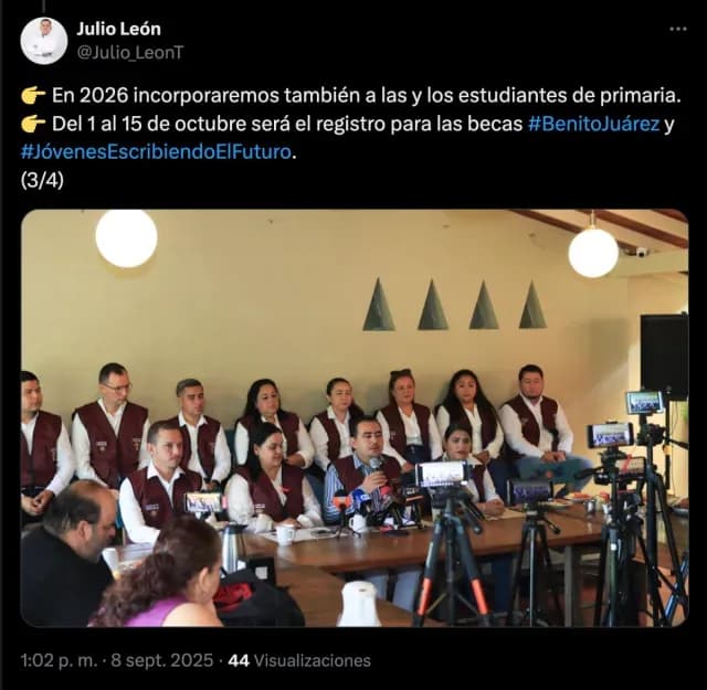 Registro Beca Benito Juárez 2025