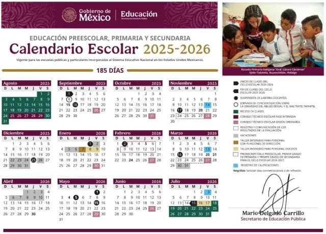 Calendario SEP 2025-2026