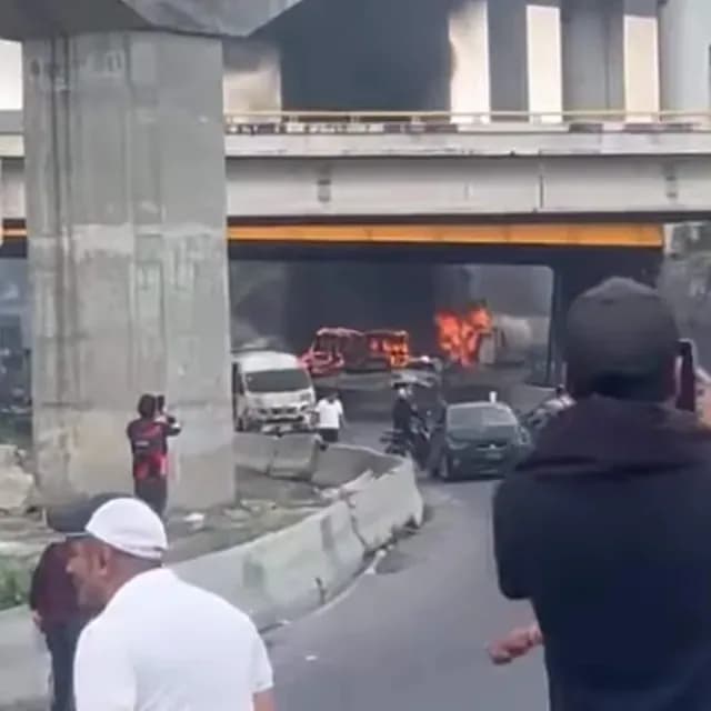 Incendio Puente Concordia Calzada Ignacio Zaragoza Iztapalapa