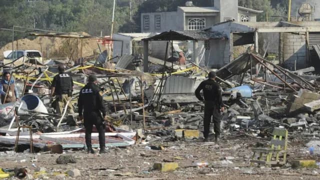 La explosión en San Pablito, Tultepec, dejó 46 personas muertas. Foto: Cuartoscuro | Archivo