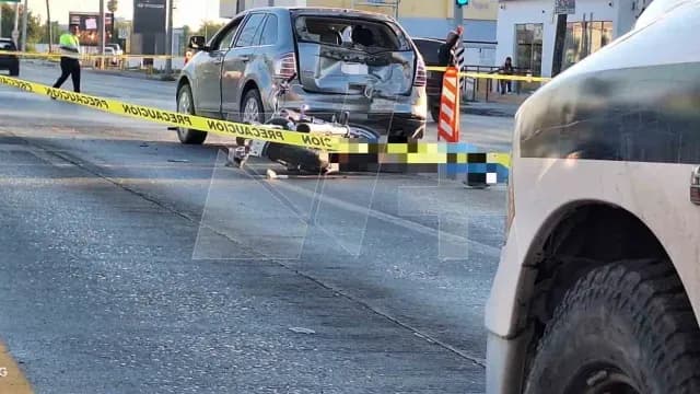 Muere Motociclista Avenida Reforma de Nuevo Laredo