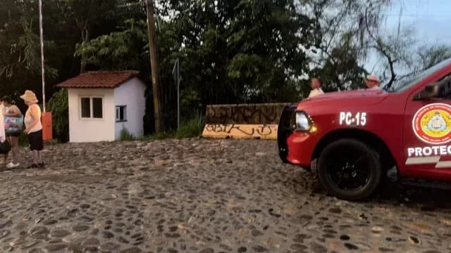 Evacuación en Puerto Vallarta, Jalisco. Foto: PC de Puerto Vallarta