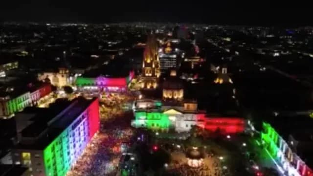 Tapatíos celebran en el centro de la ciudad. Foto: N+