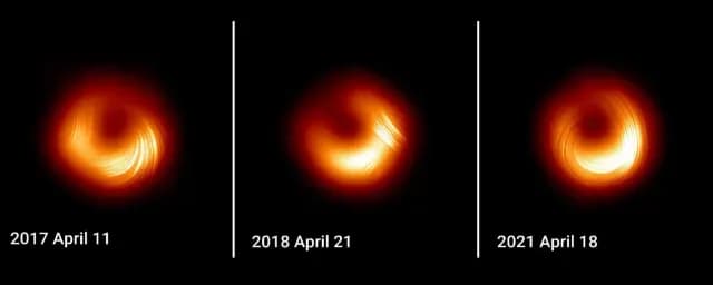 Telescopio del Horizonte de Sucesos capta cambios en agujero negro M87*