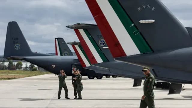 Avión CASA CN-235 de la Guardia Nacional. Foto N+