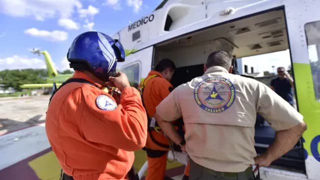 Un helicóptero se desploma en Jalisco. Foto: PC