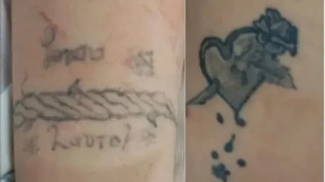 Tatuajes de Laura Lorena Barrera de la Torre. Foto: Fiscalía CDMX