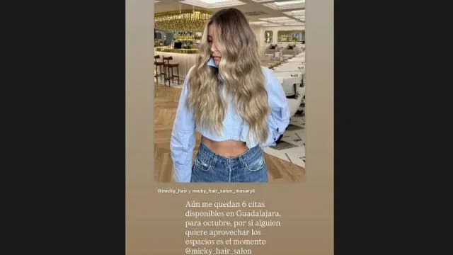 Última historia en Instagram de Miguel de la Mora. Foto: Caotura de pantalla @micky_hair