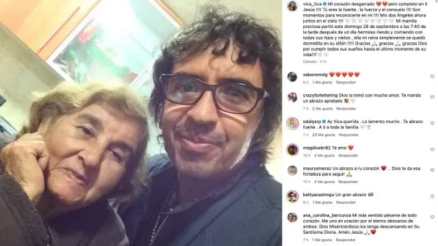 Mamá de Vica Andrade y Memo del Bosque