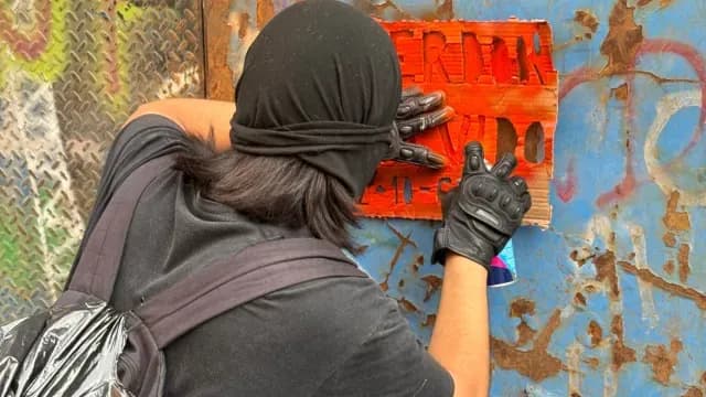Destrozos durante marcha del 68 en CDMX. Foto: N+
