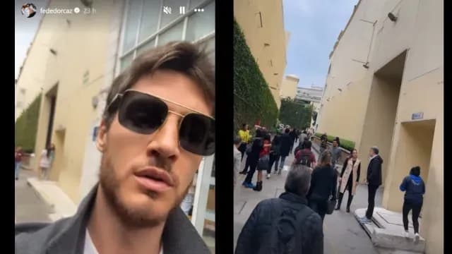 Fede Dorcaz en Televisa San Ángel. Foto Instagram