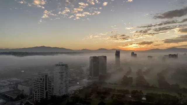 Masa de aire frío invadiendo las calles de Tijuana. Foto: Cuartoscuro