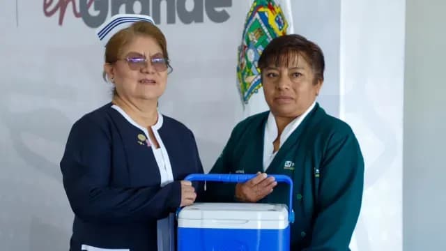 Arranca Campaña de Vacunación Invernal 2025-2026 en Puebla. Foto: Gobierno de Puebla