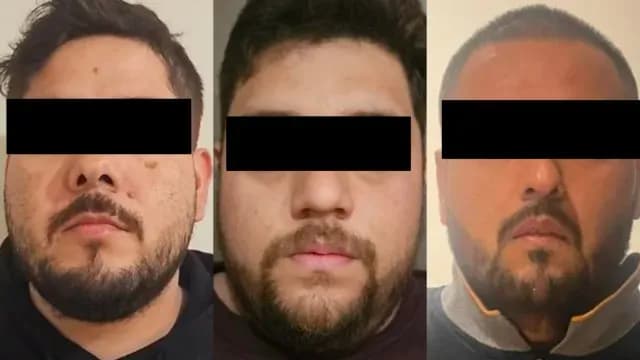 Hombres detenidos durante operativo en Aguascalientes. Foto: Gabinete de Seguridad