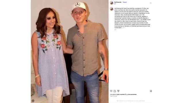 Bertha Ocaña recordó a su hermano este 7 de noviembre, día en que cumpliría 27 años.