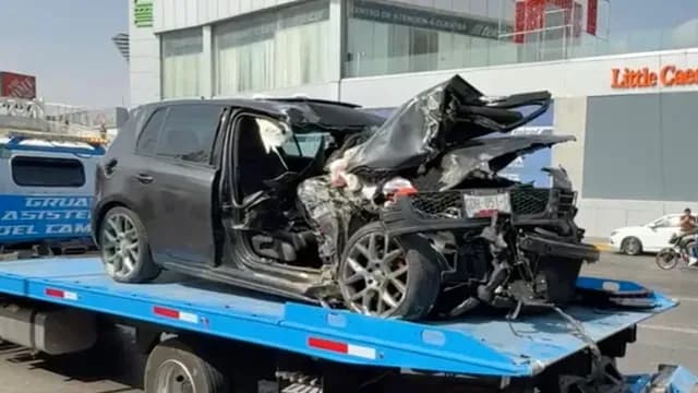 Accidente múltiple entre ocho vehículos deja una mujer muerta en Puebla. Foto: N+