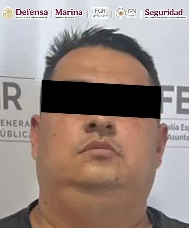 Carlos Gabriel ‘N’, detenido en Mazatlán, Sinaloa. Foto: Gabinete de Seguridad
