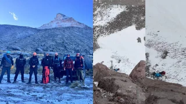 El hombre junto con otros excursionistas realzaban la travesía de norte a sur. Foto: X @PCGobPue