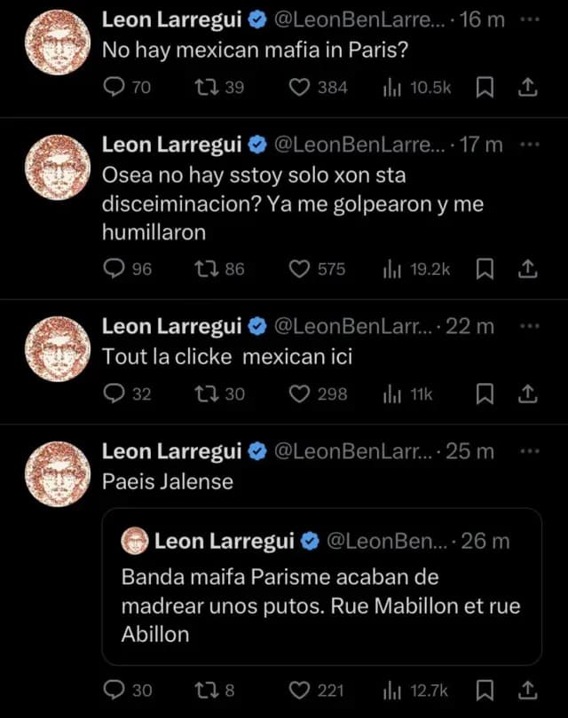 León Larregui dijo que fue golpeado en París, Francia