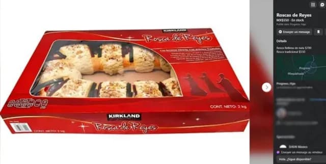 Rosca de reyes “rematada” en Facebook