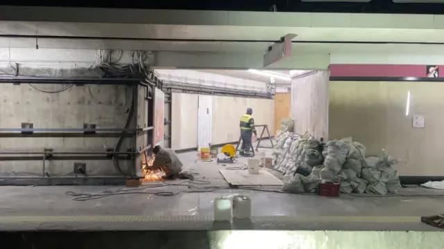 Trabajos de remodelación en Línea 1 del Metro