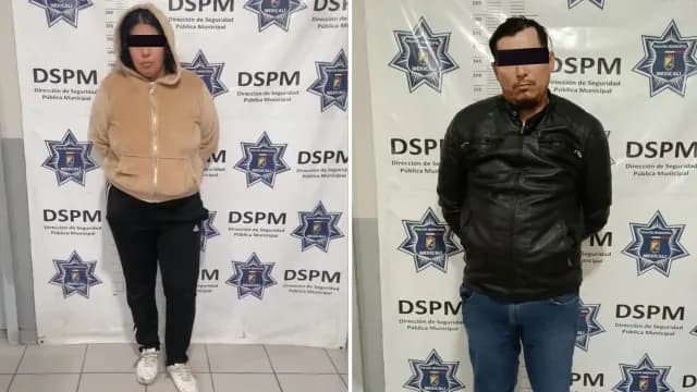 Madre y padrastro detenidos por maltrato infantil en Mexicali, BC. Foto: DSPM