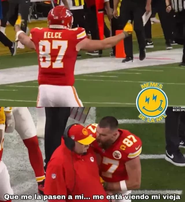 Travis Kelce reclama a Andy Reid