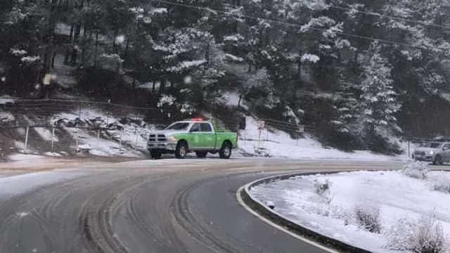 El frente frío 35 provocó nevadas, lluvias y un marcado descenso de temperatura. Foto: Facebook @RamiroDuranG