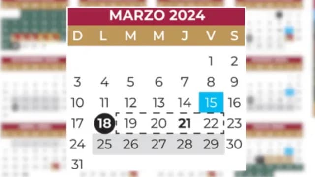 Estos serán los días de descanso en Marzo según el Calendario Escolar 2024. Foto: X @SEP_mx