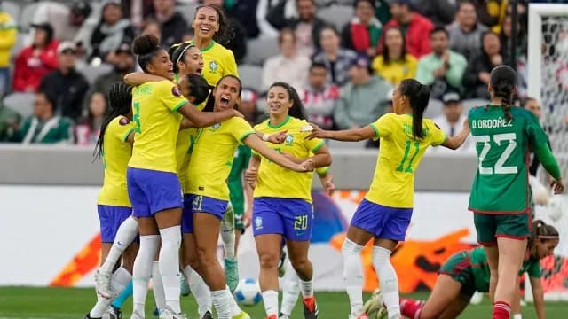 Brasil fue muy superior a las mexicanas. Foto: AP