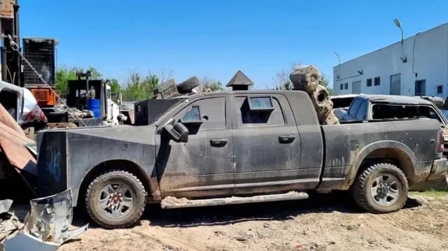 Destruyen Camionetas con Blindaje Artesanal en Reynosa, Tamaulipas