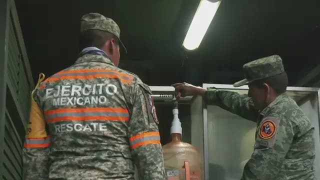 Ejército distribuye agua en alcaldía Benito Juárez