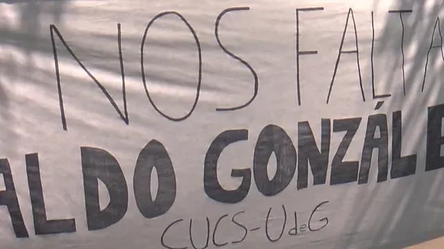 De esta manera, amigos de Aldo, se manifestaron para exigir su regreso. Foto N+
