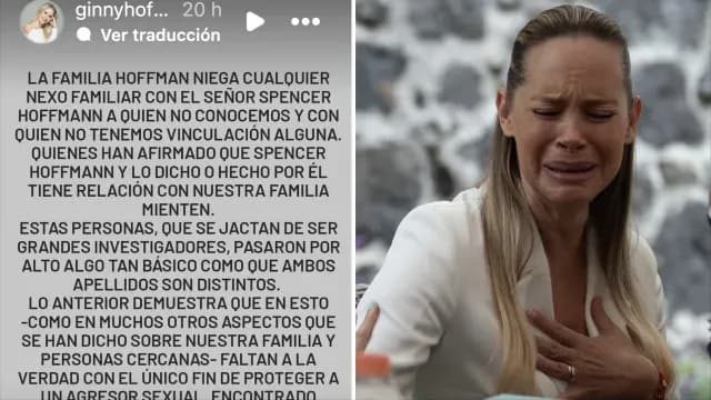 Ginny Hoffman en conferencia de prensa en 2021
