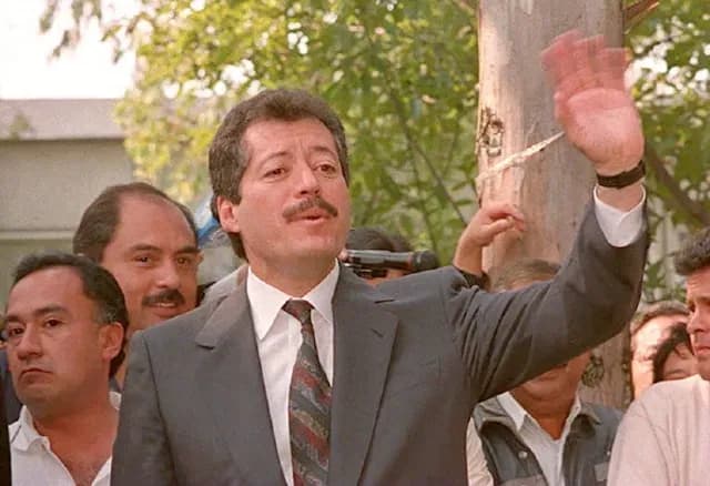 Luis Donaldo Colosio durante un mitin