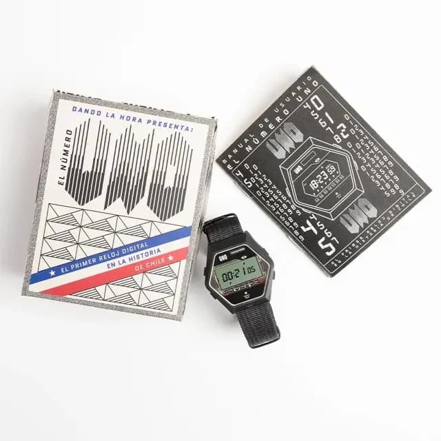 Reloj El Número Uno y su caja con manual