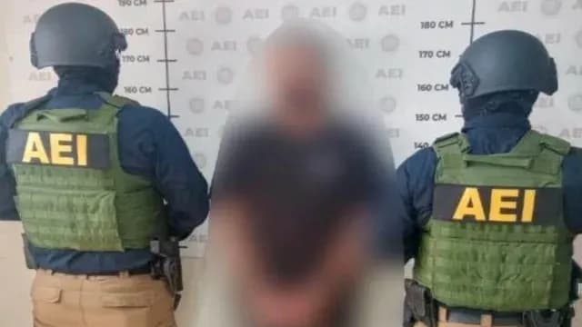 Jesús Gerardo “N”, alias “El Kekas”, detenido por desaparición de turistas en Ensenada. Foto: FGE