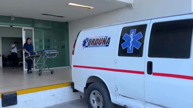 Los lesionados fueron trasladados hacia el Hospital General de Matamoros. Foto: @virales_mex
