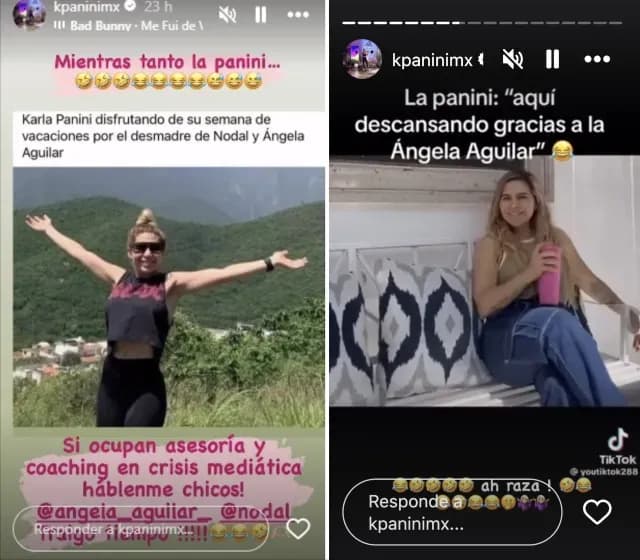 Karla Panini se ofrece como consejera para Nodal y Ángela Aguilar