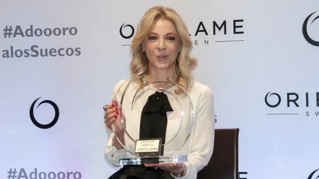 Edith González durante una premiación en 2015