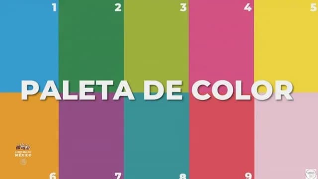 Paleta de color seleccionada para pintar casas en Acapulco.