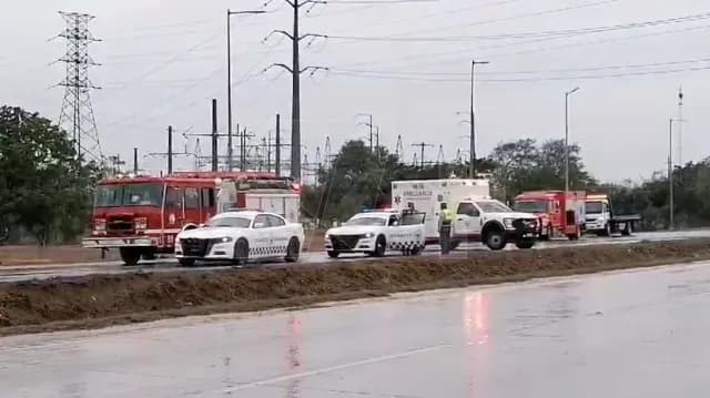 Autoridades atendieron rápidamente el llamado de emergencia ocurrido sobre el bulevar De los Ríos. Foto: N+