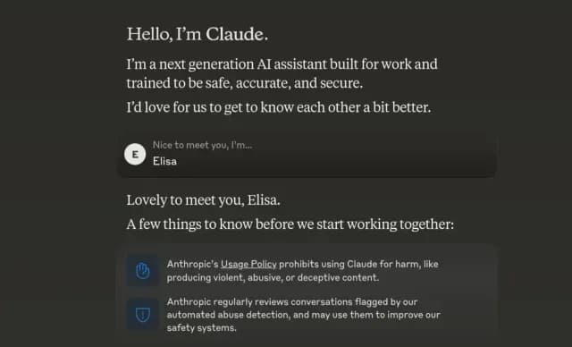 Interacción con Claude, chatbot mejor que ChatGPT